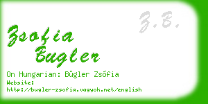 zsofia bugler business card
