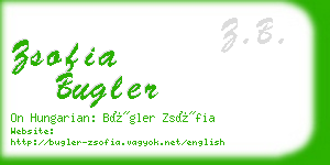 zsofia bugler business card